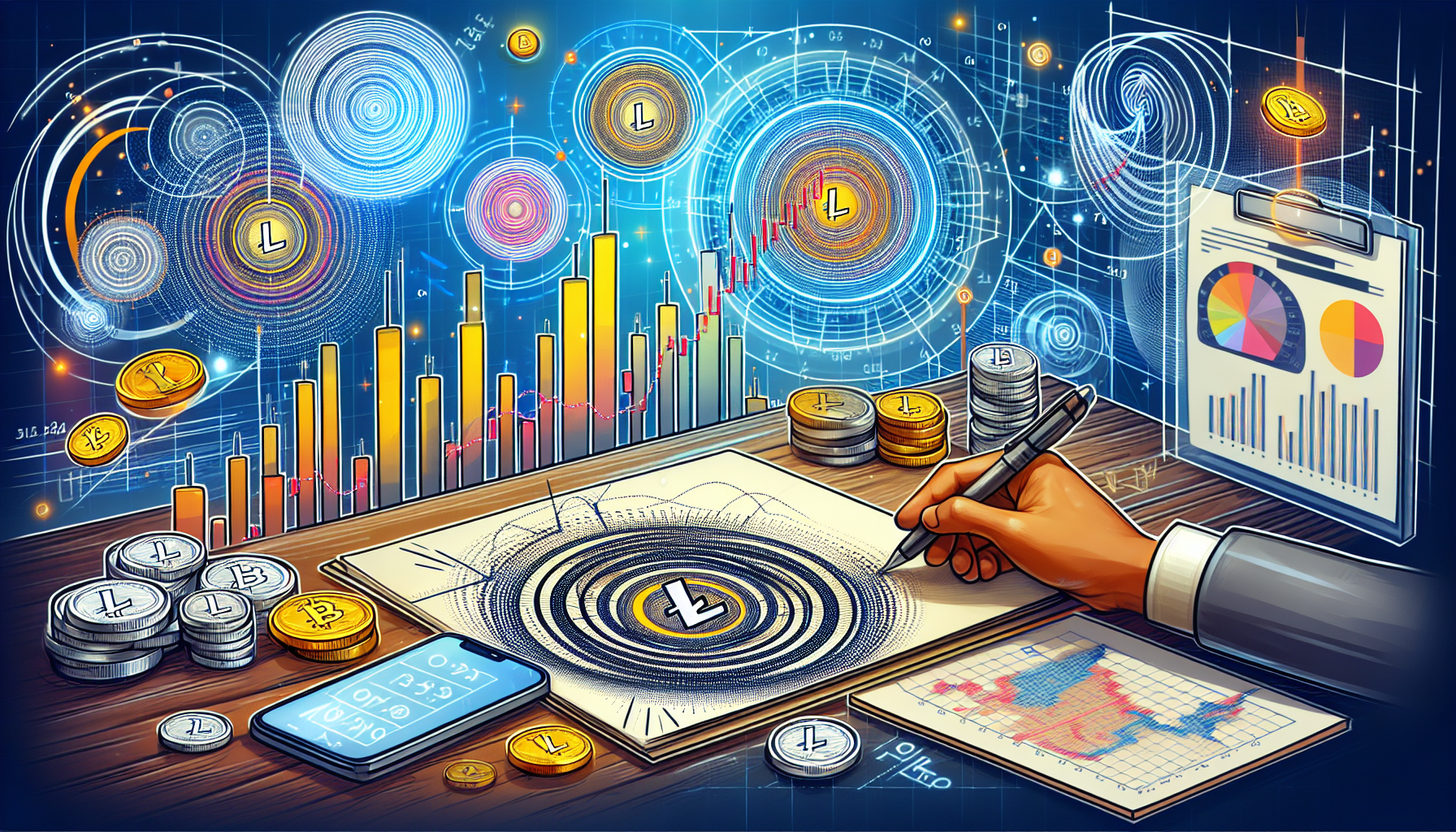 Litecoin technical analysis using Fibonacci retracement tools
