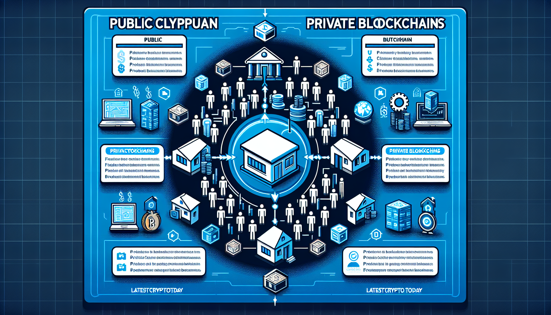 Public vs. private blockchain comparison